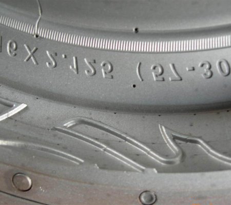 Motorcycle tire mold